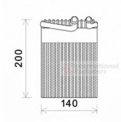 VAN WEZEL 3000v554 -  Испаритель, кондиционер